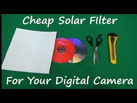 How to make a solar filter for your camera using DVD-s