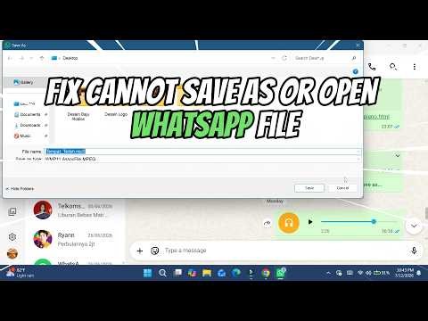 FIX Cannot Save as or Open Whatsapp File