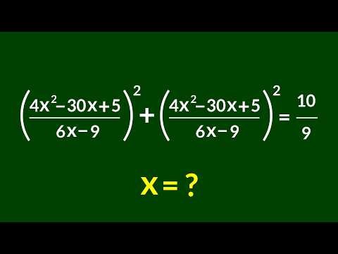 A Nice Algebra Problem | Math Olympiad x = ?