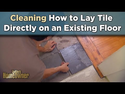 How to Lay Tile Directly on an Existing Tile Floor
