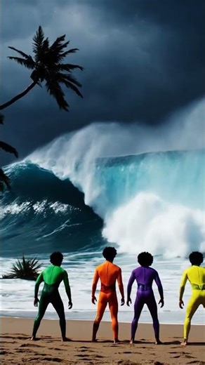 Surfers Face a Tsunami-Sized Monster Wave 🌊😱