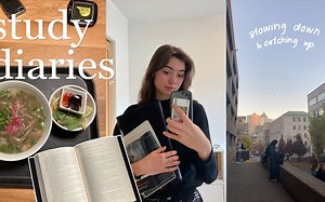 【clarisseintheclouds】学习日记study diaries｜慢下脚步，跟上进度｜一天吃了什么｜油管搬运生肉