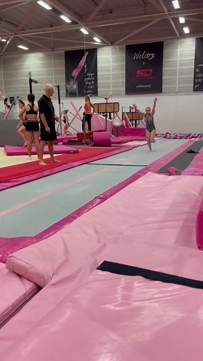 Nailed it, Maddie 💪 #gymwear #activewear #sportswear ⁠ #gymnast #gymnastics #gym #gymnastlife #gymnasts #pinkleisurewear #leotards #clothing #dancewear #tumbling #workout #bespoke #fitness | Pink Leisurewear