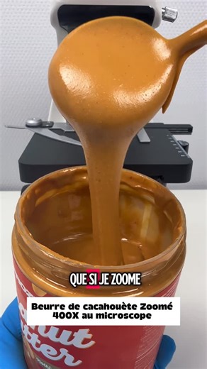MonsieurMicroscope | Lamelle et lame Matériel utilisé → lien en bio 🔬 Du beurre de cacahuète au microscope ! #microscope #science #beurredecacahuete | Instagram