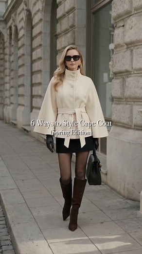 6 Stylish Ways to Wear a Cape Coat This Spring
