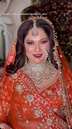 Bride in orange 🧡✨ #makeupartist #bridemaid #wedding #bridesmaids #bridalmakeup