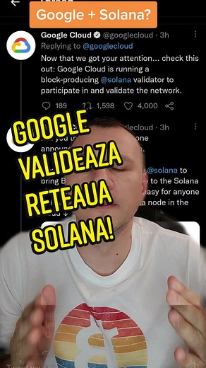 Google Valideaza Reteaua Solana - Cum Participa in Validarea Blockchain-ului?