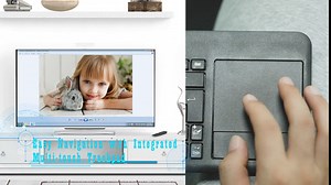 RATEL Wireless Touchpad Keyboard, Ultra-Slim 2.4G Wireless Keyboard with Easy Media Control and Built-in Large Size Multi-Touch Trackpad for Smart TV HTPC PC Tablet Google Laptop Windows Android