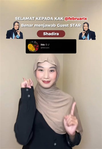 Pemenang giveaway tebak guest star mega war sattka ramadhan terakhir, congrast kak @ilda ☆ ♪ 😍😍