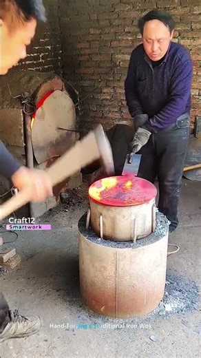 Hand Forging a Traditional Iron Wok