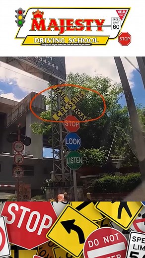 81K views · 1.3K reactions | Railroad Crossing Warning Sign (Explained) | Majesty Driving School | Facebook