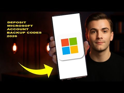 How To Deposit Microsoft Account Backup Codes 2026 (FULL TUTORIAL)