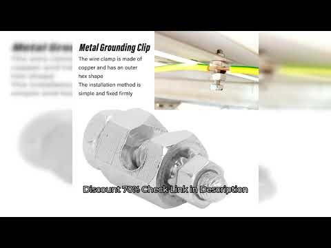 10PCS Lightning Protection Cable Clamp External Hex Copper Grounding Protection Cable Clip for PV Mo