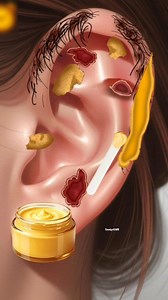 Satisfying Ear Scab Removal & Piercing Care | ASMR Animation #earcleaning #satisfying #reelsfacebook #animation #facebookviral Tunnig ASMR | Tunnig ASMR