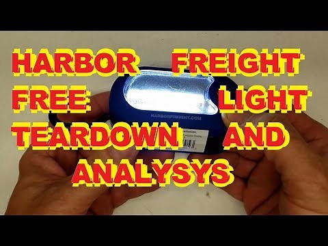 Harbor Freight FREE Flashlight Teardown and Analysis