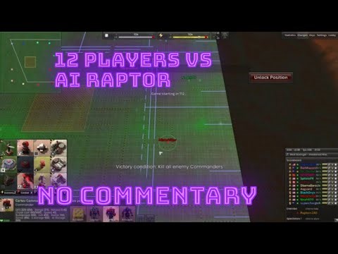 12 player battle against Alien Raptor AI in Beyond All Reason part 2