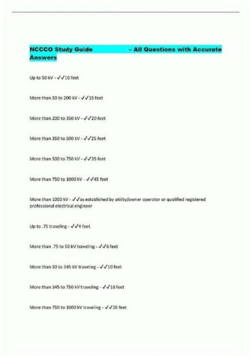 NCCCO Study Guide All Questions with Accurate Answers580 new video