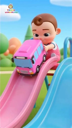 Learn Colors with Bus 🟢🔴🔵🟡 | Cartoon for Kids #shorts #cartoon #baby