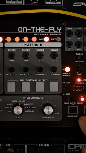Stylophone on Instagram: "LAUNCHING the Stylophone On-The-Fly Performance Sequencer.⁠ A hands-on sequencer built to be played, not just programmed⁠ ⁠ The latest edition to the Stylophone Pro Range turns pattern programming into a real-time performance. Every control responds instantly, letting you shape patterns with rhythm, pitch, and playing-style variations while the sequence is running — no menus, no stopping.⁠ ⁠ Program just 8 steps and instantly access multiple 16, 32 or 64-step patterns, 