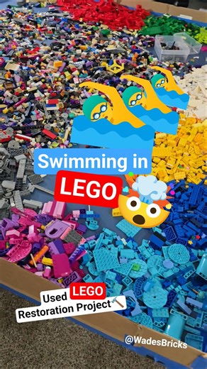 Massive LEGO Restoration Project 💨➡️✨️ by ‪@WadesBricks‬ Sorting LEGO #relaxing #fun #diy
