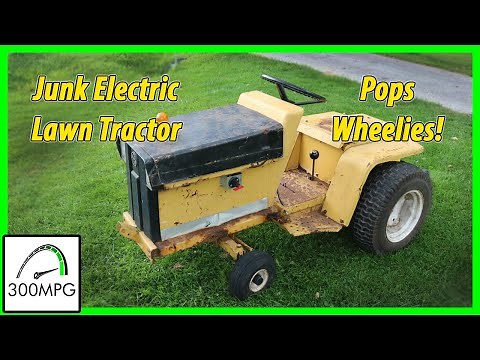 Nissan Leaf Powered Rat Rod Electric Lawn Tractor