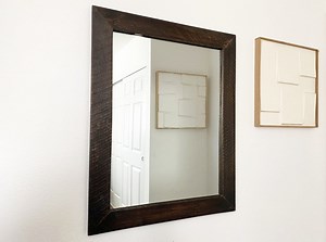 Large Upcycled Mirror W/ Reclaimed Wood Frame, Rustic Wooden Wall Mirror, Farmhouse Wall Decor, Barnwood Rustic Mirror, Shabby Chic Mirror - Etsy