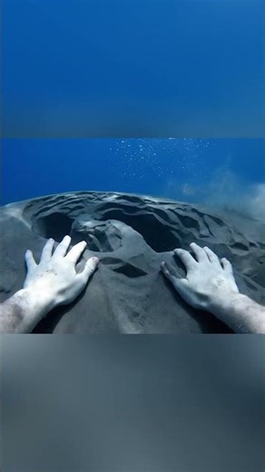 ASMR: Hands Moving Under a Sand Sheet 👻 #Satisfying #ASMR #AI