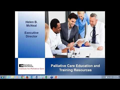 Webinar - Palliative Care Education and Training Resources (5/10/2016)