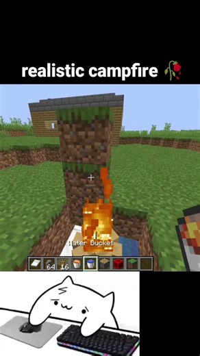 Realistic Campfire Moment In Minecraft
