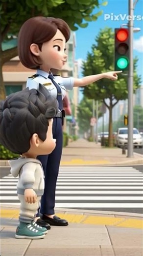 Safety First! 🚦 How to Cross the Street Safely #shorts #kidslandtv #3danimation #kidssongs