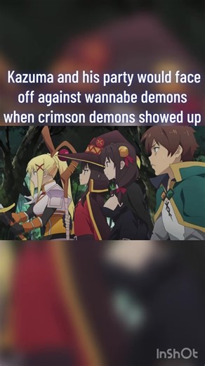 And just like that it would seem that megumin used her explosion magic to get rid of them however more had appeared before them but thankfully more crimson demons came to their rescue I wonder what’s about to happen #dbz_editz1 #fyp #foryoupage #animetiktok #konosubamarathon