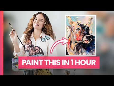 Paint a BEAUTIFUL Animal in 1 Hour (Live Workshop)