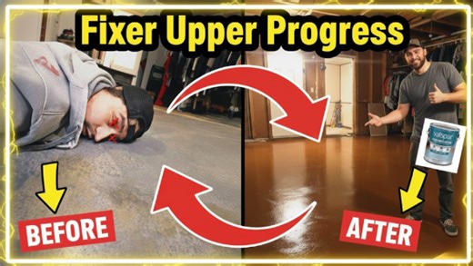 Valspar concrete stain after 8 months | Fixer Upper update