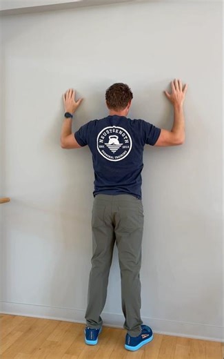 Wall Facing Arm Slides for Shoulder Mobility and Posture