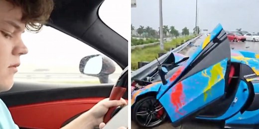YouTuber Jack Doherty condemned for reaction to crashing McLaren while using phone