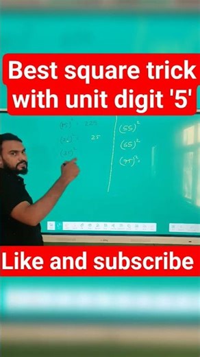 best square trick with unit digit 5 #shorts #shortvideo #square #maths #youtubeshorts #ytshorts #yt
