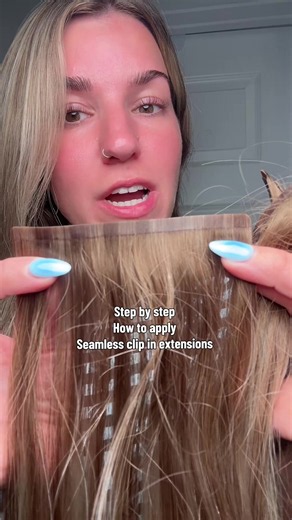 How to apply clip in extensions #seamlessclipinhairextensions #fullshinehair #realhumanhairextensions #clipinextensions #fullshinehairextentions