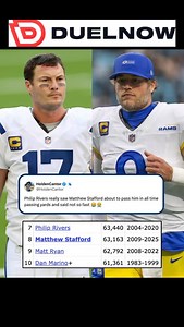 Philips Rivers to Matt Stanford: “aww hell no you ain’t passing me” 😂 #nfl | DuelNow