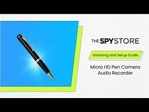 Unboxing & Setup: The Micro HD Pen Camera Audio Recorder | The Spy Store