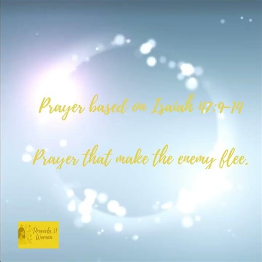 Prayer that make the enemy flee.