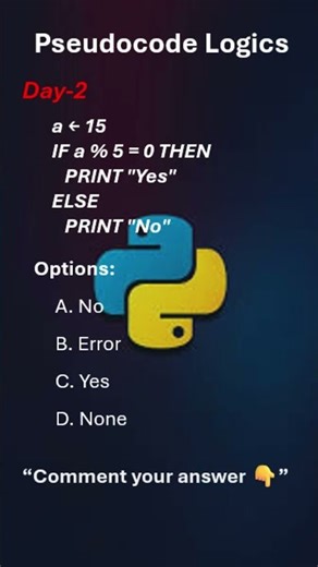 Pseudocode Logic Test 🧠 #pseudocode #codinglogic #programmingshorts #techshorts #youtubeshorts