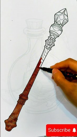 Mystic Wand – What Power Does It Hold #magic #wand #fantasy #mystic #art #drawing #magicwand #shorts