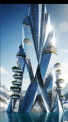 From a Dew Drop to a Crystal Building | Minimalist Futuristic Architecture