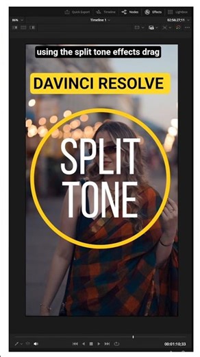 Split Tone Fx #davinciresolve