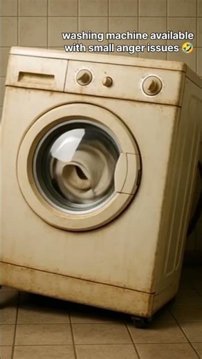 Washing machine available with small anger issues 🤣