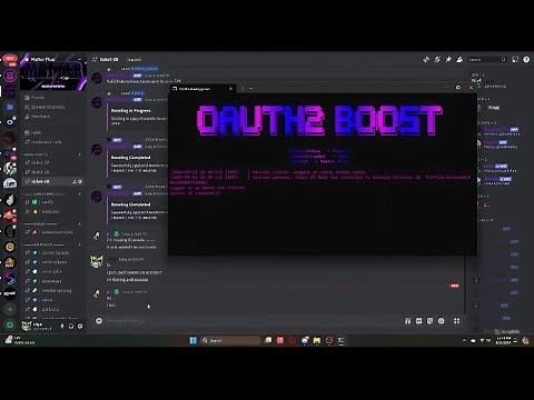 Discord boost bot (showcase)
