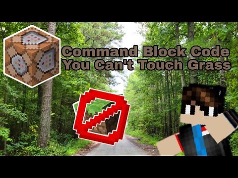 Command Block's code in order to you cant touch Grass!!!- Minecraft Bedrock