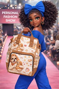 Teddy Bear Pattern Diaper Backpack | Baby Changing Bag, Nursery Print - Etsy