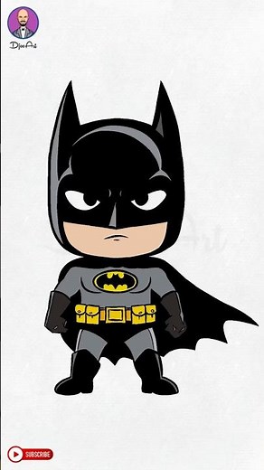 Easy Batman drawing for beginners #tutorial