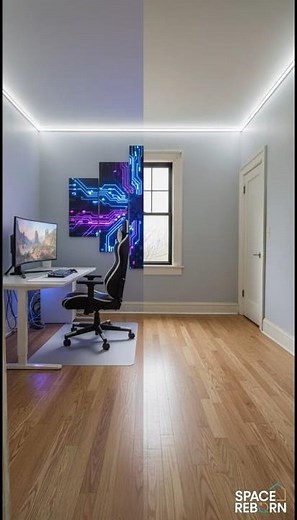 We Built The ULTIMATE Gaming Room 🎮✨ #beforeandafter #gaming